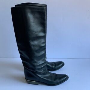 Prialpas Gomma black leather boots shoes 6B